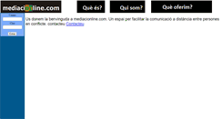 Desktop Screenshot of mediacionline.com